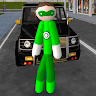 Green Stickman Rope Hero Gangstar Crime