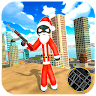 Santa Claus Stickman Rope Hero Gangster Crime