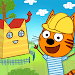 三隻貓：兒童汽車遊戲