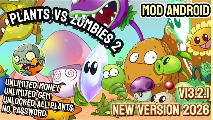 Plants vs Zombies 2 Mod Apk