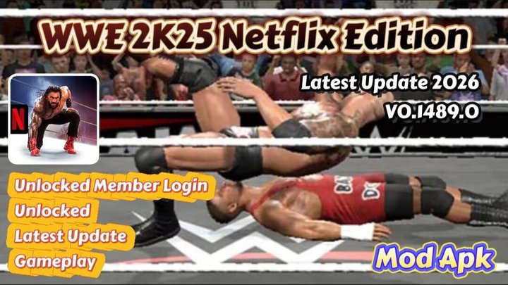 WWE 2k25 netflix edition Mod Apk