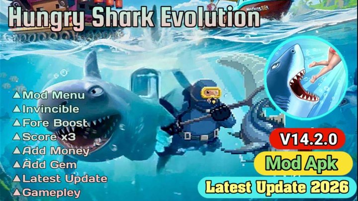 Hungry Shark Evolution Mod Apk