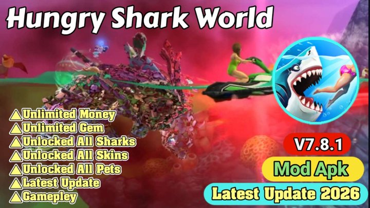 Hungry Shark World Mod Apk