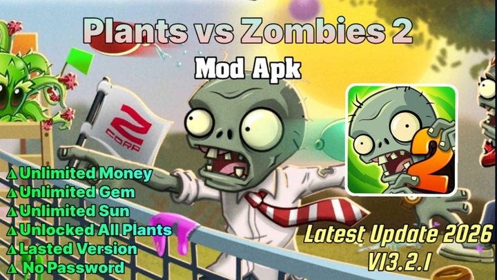 Plants vs Zombies 2 Mod Apk