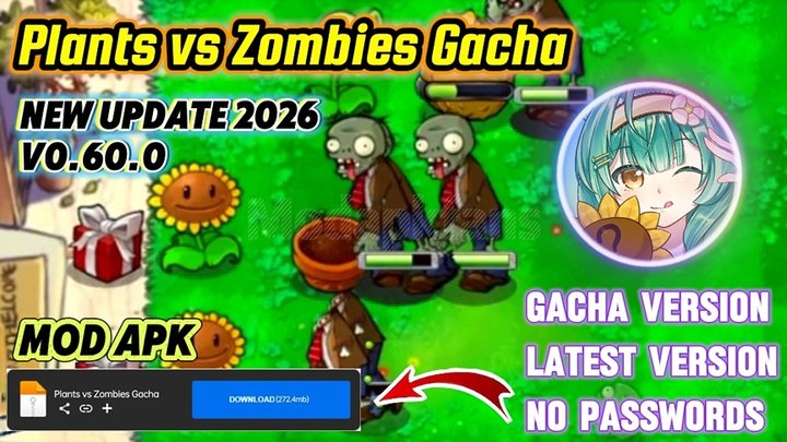 Plants vs Zombie Gacha Mod Apk