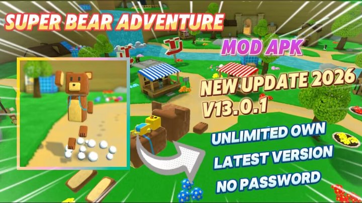 Super Bear Adventure Mod Apk