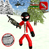 Stickman santa claus rope hero