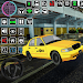 Gold Taxi-Driving Indian Taxi