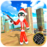 Santa Claus Stickman Rope Hero Gangster Crime