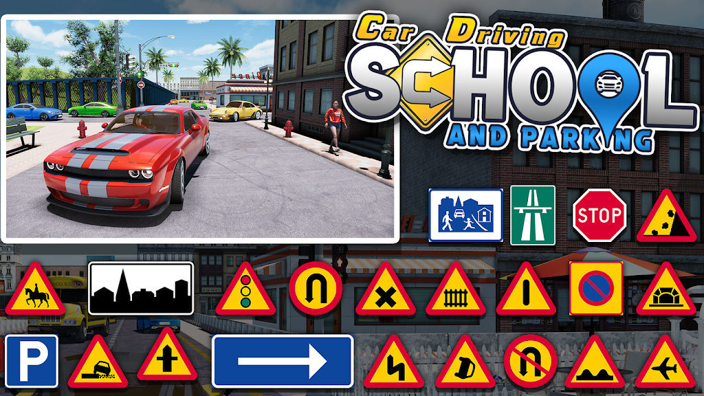 Car Driving School Game 3D Mod Apk v4.4(Unlimited Resources/Free