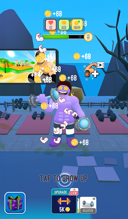 Lifting Hero vs. Roblock Gym Clicker: The Clicker Idle Battle - MAF