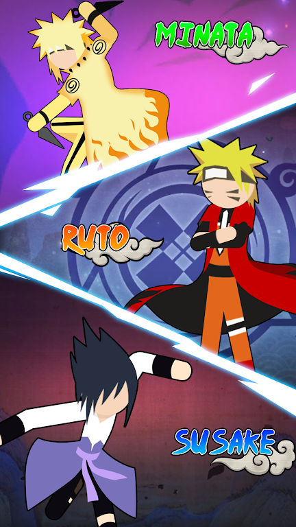 Hack Stickman Fight : Shinobi Fight - Unlock All Characters  Naruto,Pain,Madara,Sasuke,Kakashi,Minato 