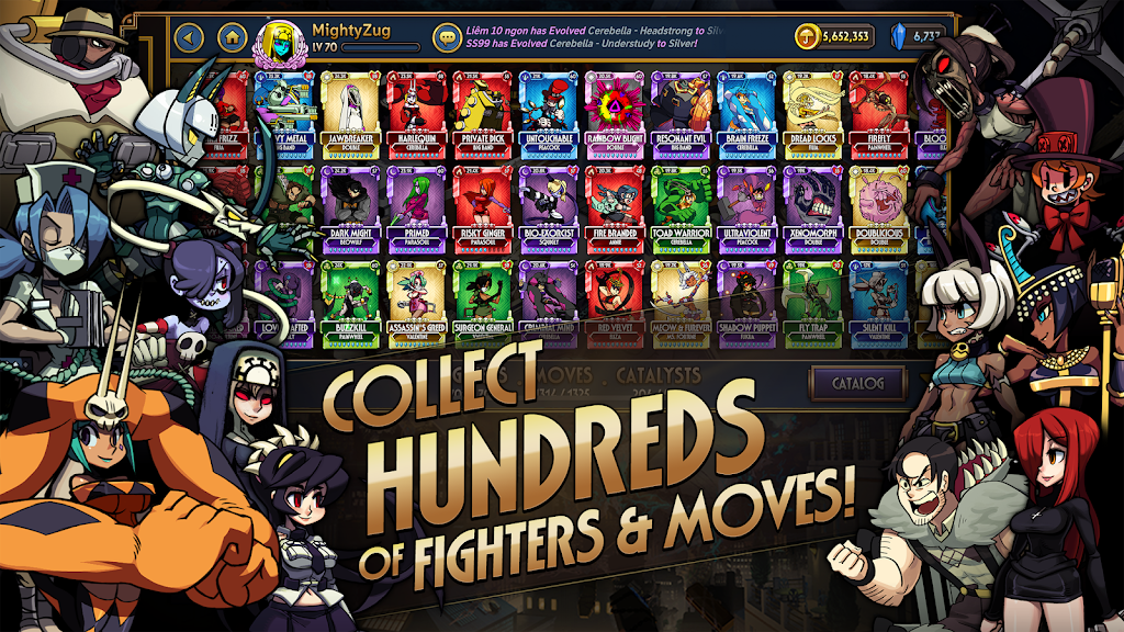 Skullgirls Mod Apk v6.4.0(Mod Menu/Status Buffed) Download