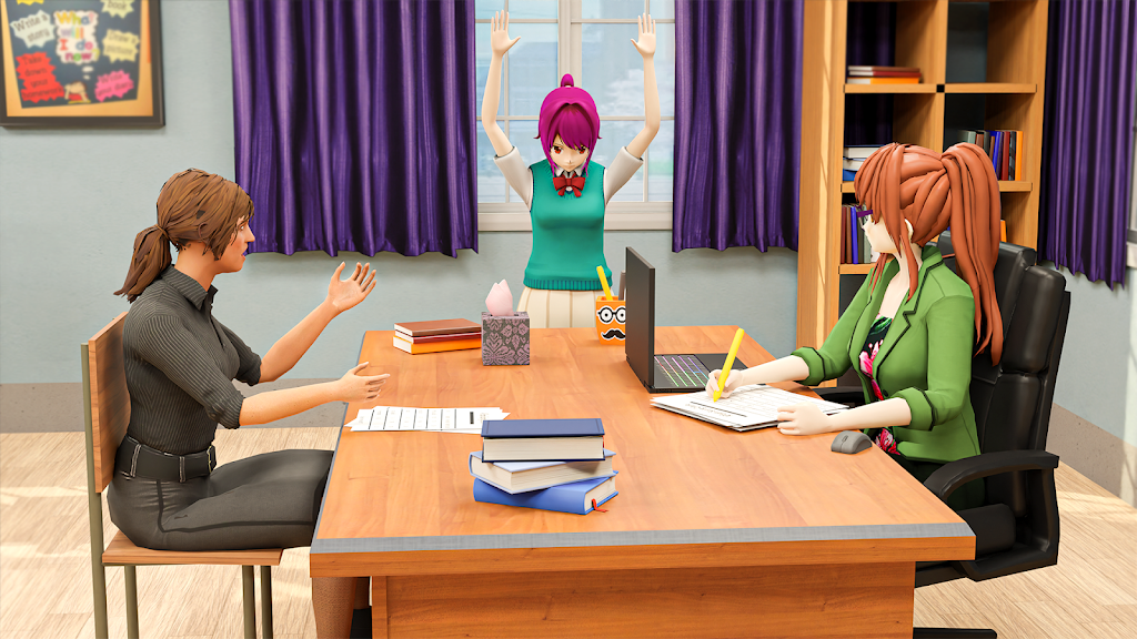 Anime School Teacher 3d Mod Apk v1.0.13(Unlimited Resources/No Ads