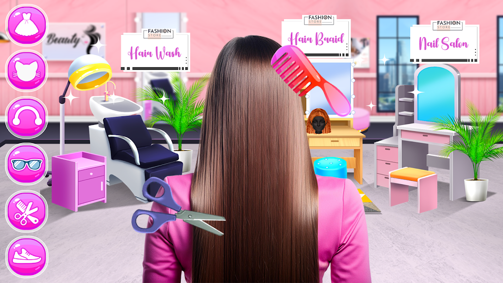 Realistic Girl Hair Salon Mod Apk v1.0.0.0(No Ads) Download